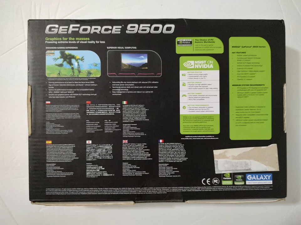 Nvidia Galaxy GeForce 9500 GT 512MB DDR2 Brand New - Image 2 of 4
