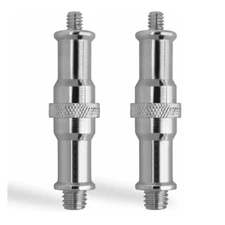 2x Light Stand Adapter Spigot Stud 1/4" to 3/8" Metal Male Tripod Convertor C523