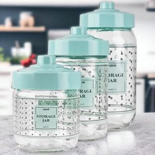 Vorratsglas Set 6 Vorratsgläser mit Deckel Vorratsdosen Vorratsbehälter Glas 