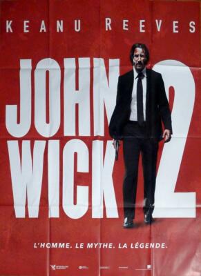 JOHN WICK CHAPTER KEANU REEVES ORIGINAL LARGE FRENCH MOVIE