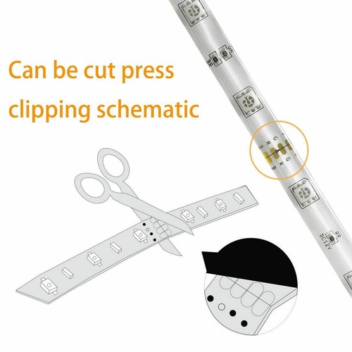 LED STRIP LIGHTS 5050 RGB COLOUR CHANGING TAPE KITCHEN LIGHTING 1M 2M 3M 5M 10M - Picture 4 of 31