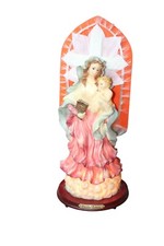 Vintage Eleco Fiber Optic Color-Changing Chambord Collection Madona And Baby