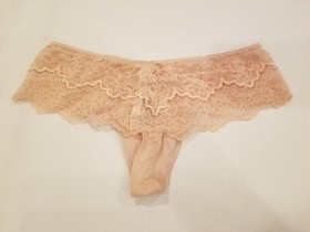 Victoria Secret DREAM ANGELS Lace Trim Hipster Thong Panty NWT Evening Blush