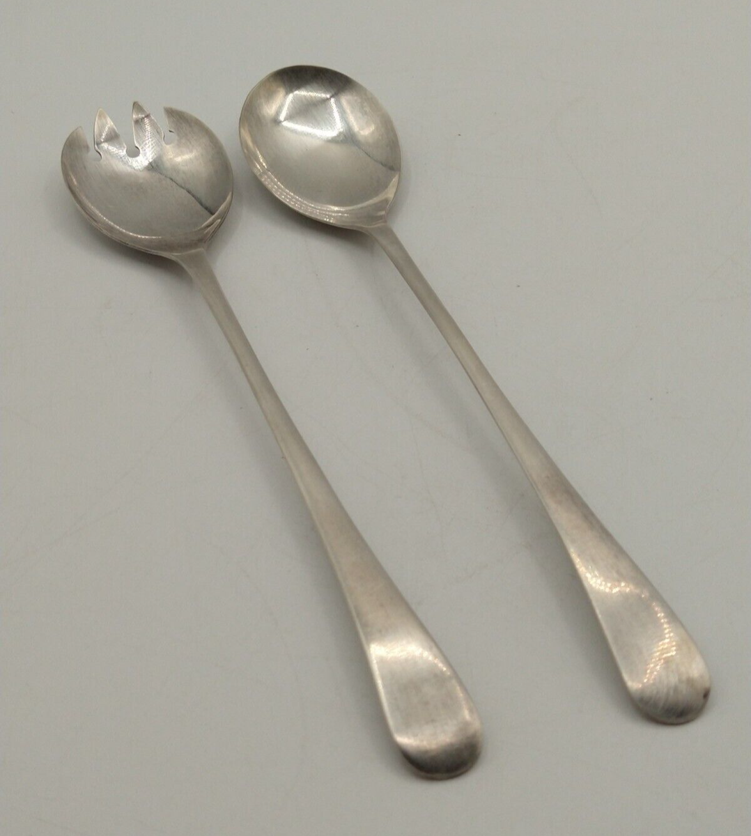 Vintage 2 Piece EPNS Sheffield England Silver Plate Flatware Salad