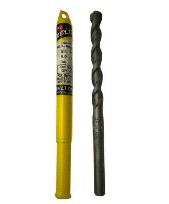 Relton GRT-7-6 Multi-Purpose Drill Bit, 7/16'' x 6'' Long, Groo-V Tip, 4'' D.D.