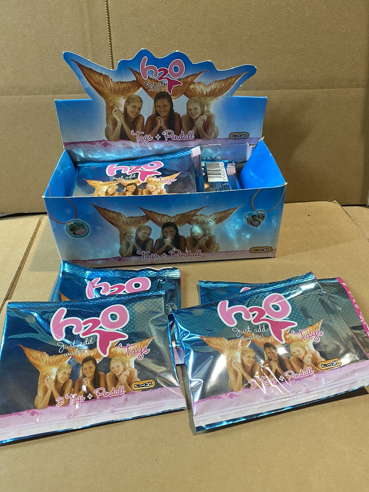 H2O Just Add Water Nickelodeon Blind Bag Tags Mermaid TV Memorabilia Box Of 20 ~