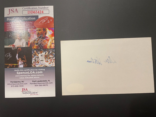 Don Hutson Signed Index Card Autograph GB Packers Football Hall of Fame JSA - Picture 4 of 4