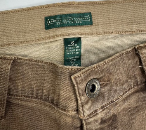 Ralph Lauren Denim Khaki Western Jacket + Jeans 2 piese Suit Set Size 10 - 12 - Picture 9 of 14