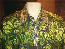 NWT MENS CREME DE SILK BEAUTIFUL SILK SHIRT JUNGLE FERNS 3000 SIZE 3XLARGE