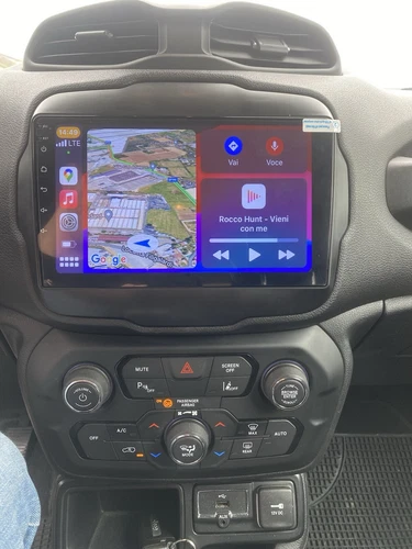 9" Autoradio Per Jeep Renegade 2015-2020 Android 14 CarPlay GPS Navi DSP 4G+64GB - Foto 6 di 24
