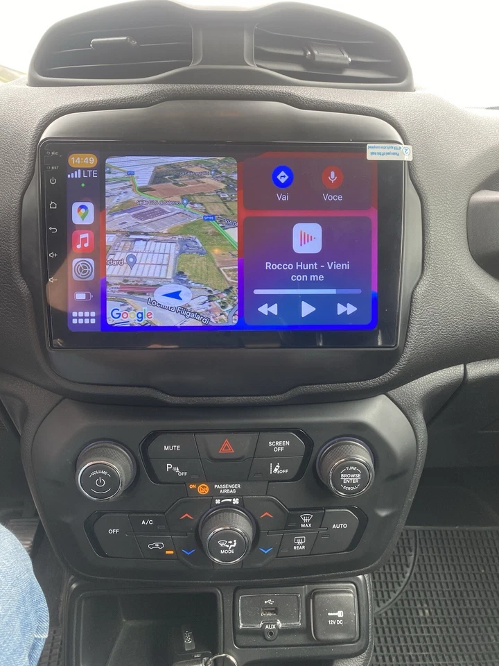 Autoradio Stereo CarTablet Android GPS CarPlay Auto Per JEEP RENEGADE 9’ 6+128gb - Immagine 2 di 4