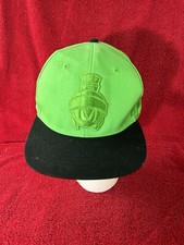 Marvin the Martian Looney Tunes Baseball Hat Cap Snapback Green Adult