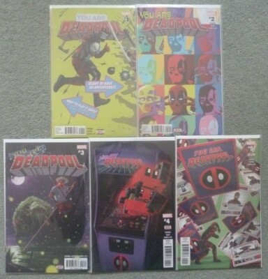 YOU ARE DEADPOOL #1-5 SET..AL EWING/SALVA ESPIN..MARVEL..2018 1ST PRINT..VFN+