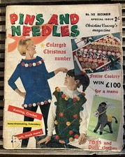 Pins and Needles no 143 December 1964 Vintage Magazine Dresses Knitting Sewing