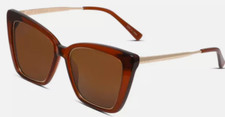 NIB DIFF BECKY IV SUNGLASSES - COGNAC - DIFF EYEWEAR