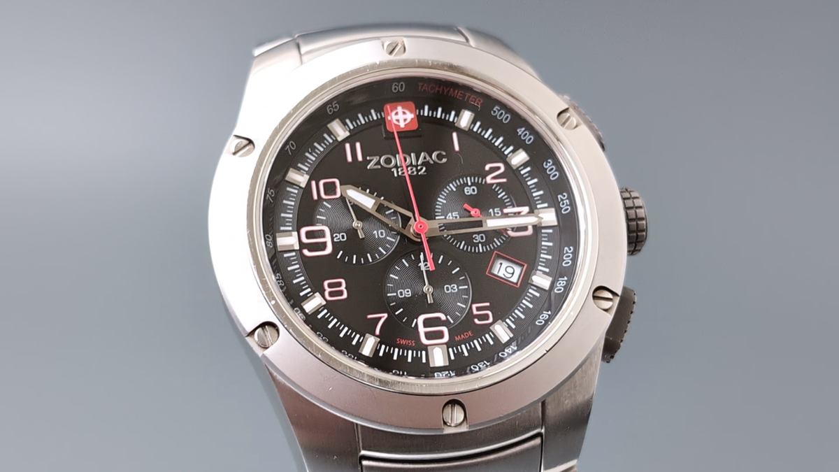 Zodiac Speed Control ZO7700 Black Dial Chronograph Men's Watch