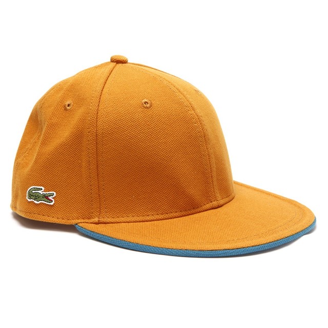 yellow lacoste hat