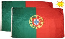 Portugal Flags - 2 Pack Outdoor 3x5 Feet Portugal Flags Portuguese National Flag