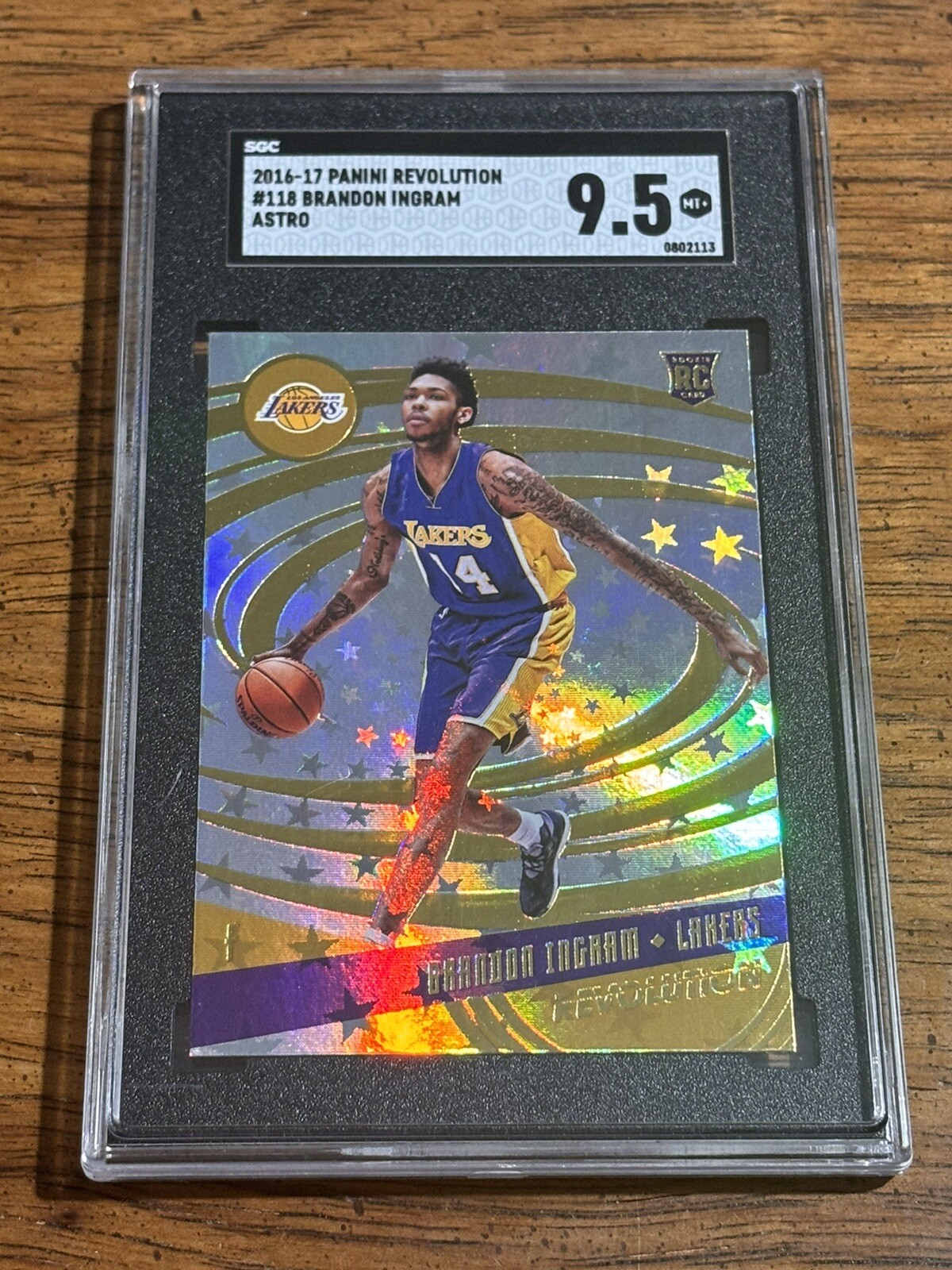 2016-17 Panini Revolution Astro #118 Brandon Ingram SGC 9.5 Rookie Pelicans SP