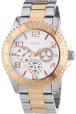 GUESS W0231L5,Ladies Multi-function,Two Tone,BRAND NEW WITH TAG AND GUESS BOX