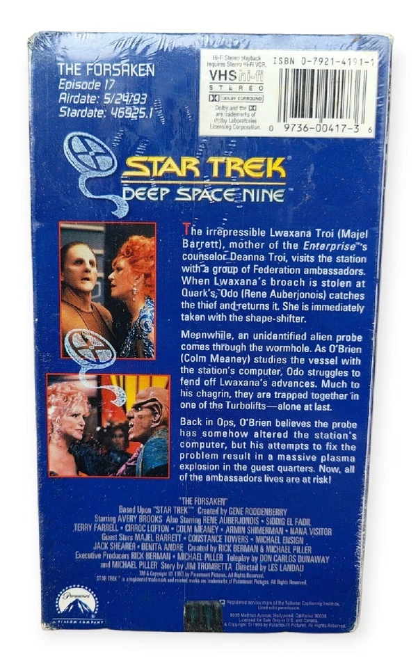 Star Trek Deep Space Nine Episode 17 VHS 1996 Vintage SciFi NEW Sealed  - Image 3 of 4