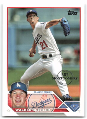 2023 Topps #391 Walker Buehler Los Angeles Dodgers Montgomery Club Set