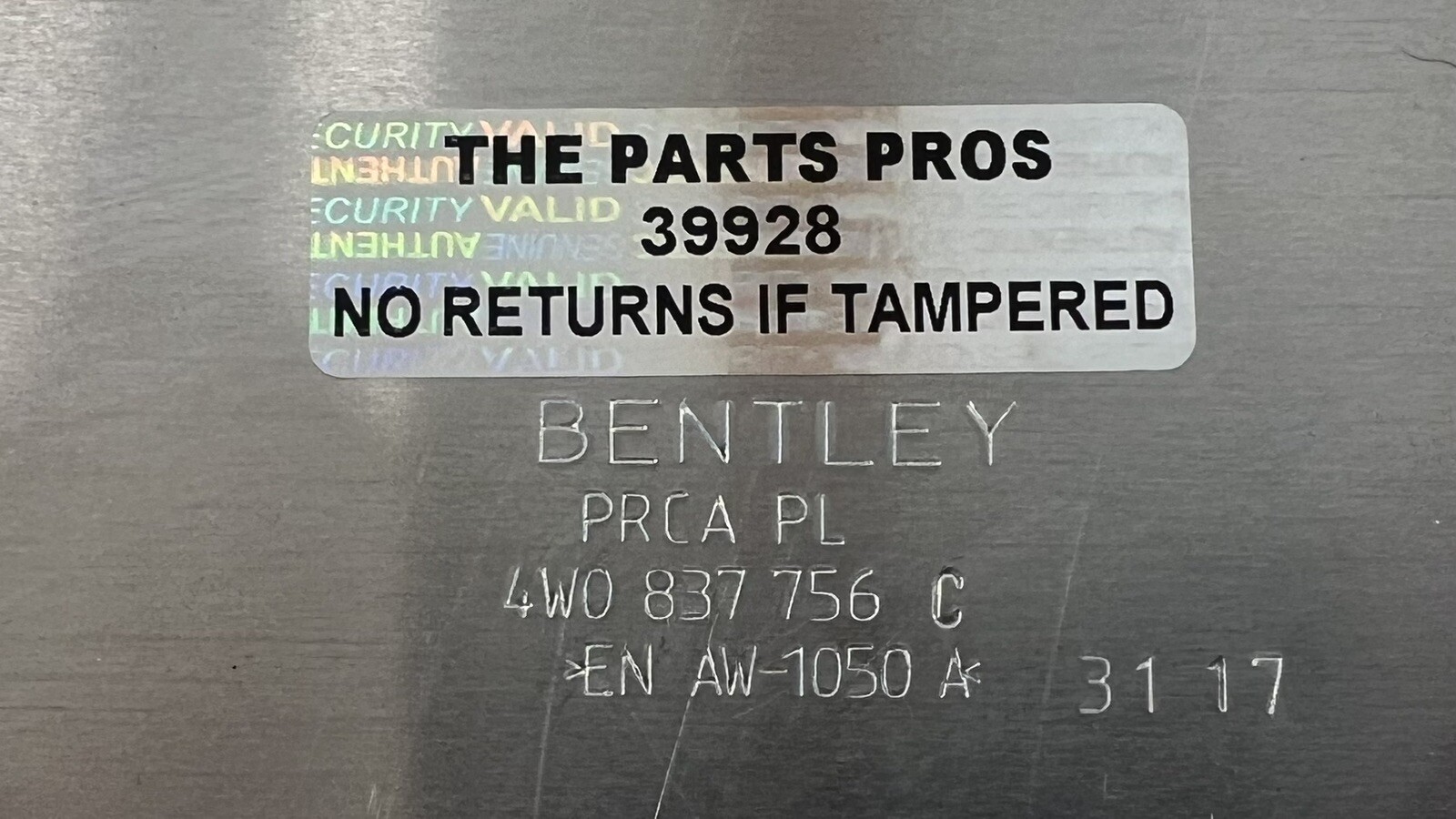 13-18 BENTLEY FLYING SPUR RIGHT FRONT DOOR WINDOW REGULATOR MOTOR CARRIER OEM