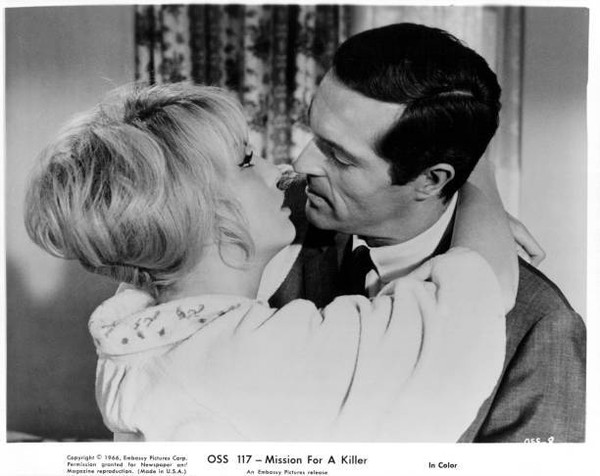 Mylène Demongeot And Frederick Stafford In Oss 1965 OLD MOVIE PHOTO