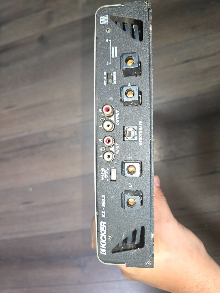 kicker kx850.2 2 channel amp old school tested and works | eBay