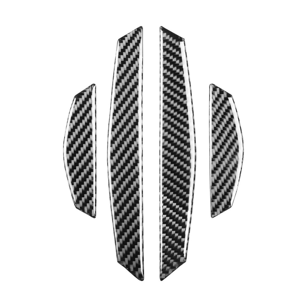 NEW 4 Piece Carbon Fiber Car Accessories Door Scratch Bumper Scuff Trim Stickers