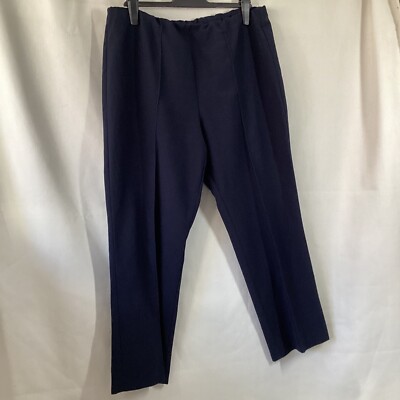 Mia Moda Womens Navy Blue Dress Pant Trousers Size 16 x 28'' Leg 