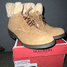 Skechers Womens Elm Cold Day Boot Brown Size 7 Uk New Gift Water Repellent