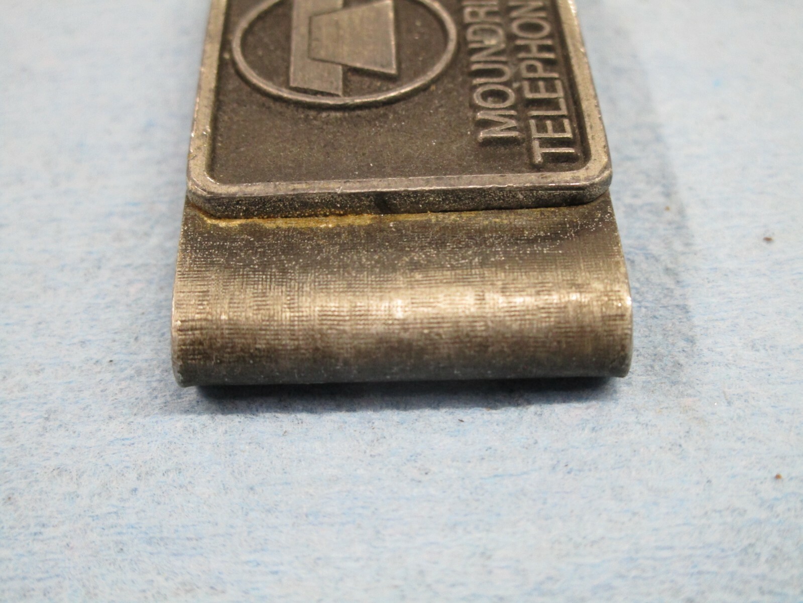 Vintage men's money clip "Moundridge Telephone Co" lo… Gem