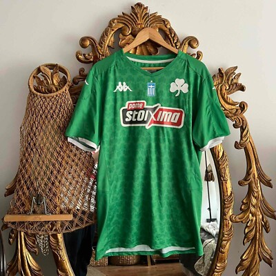 Rare Kappa Panathinaikos 2021-22 Away soccer jersey size XXL | eBay