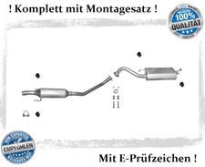 Auspuffanlage für Toyota Corolla (E12) 1.4 1.6 Bj.04-07 Auspuff Montagesatz