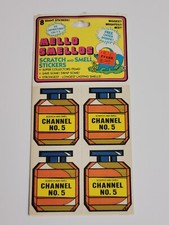 1980s Sealed Mello Smello Scratch  Sniff Smell Stickers Channel NO. 5 And Cola