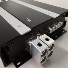 DC Audio Dual 1/0 to 1/0 Gauge Wire Reducers Machined Amplifier Inputs- Aluminum