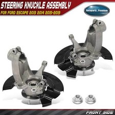 2x Front Driver Passenger Steering Knuckle Hub Bearing For Ford Escape 13-19