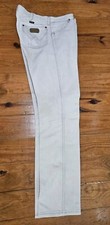 Vintage Wrangler USA Made Jeans Men's 36x36 Light Gray Denim Straight Leg Cotton