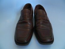 Johnston  Murphy Mens Brown Leather Upper Slip-on Loafer Shoes Size 10 Made USA