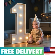 Marquee Numbers, 3FT Light Up Number 1 For Birthday Decorations