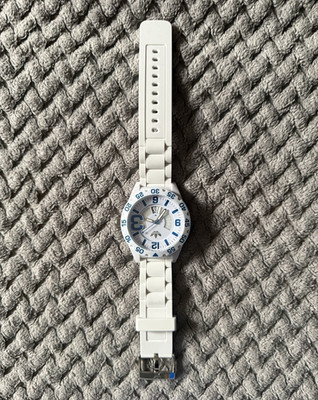 Adidas Analog Sport Watch 40mm 50m White/Blue Arabic w/ Box