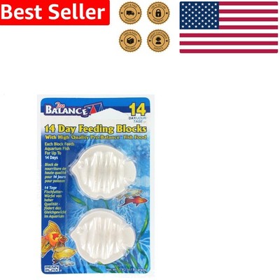 Pro Balance Fish Vacation Feeding Blocks, Shrimp Flavor, 14-Day Aquarium Food...