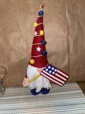 GNOME PATRIOT Decoration Plush Gnome Home 14  x4  Americana