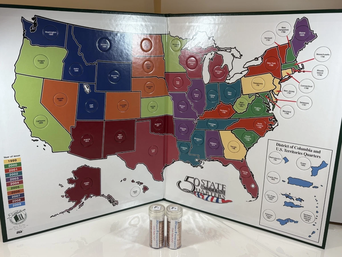 U.S. Mint 1999 50 State Set US State Quarters (1999-2008) for sale