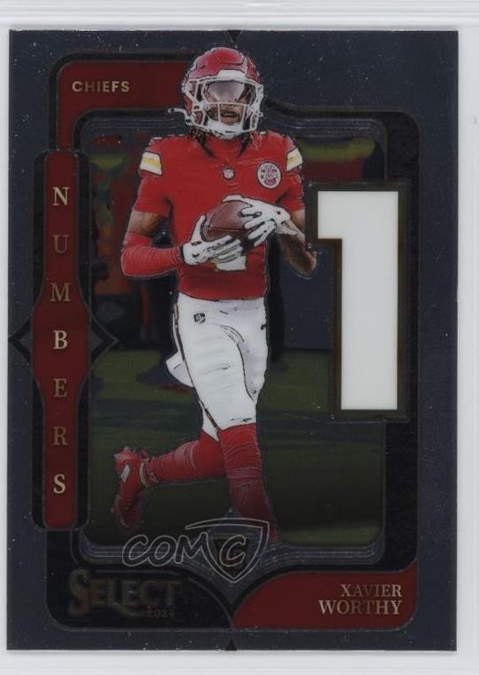 2024 Panini Select Select Numbers Xavier Worthy #8 1op8