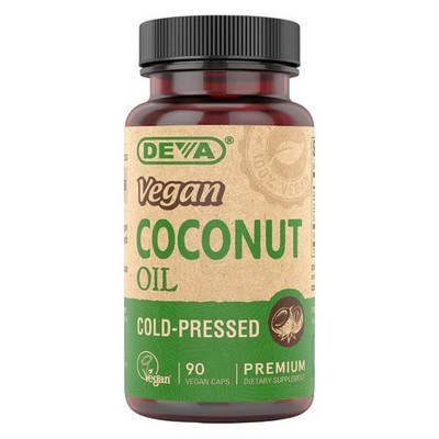 Virgin Coconut Oil 90 Vcaps  by Deva Vegan Vitamins