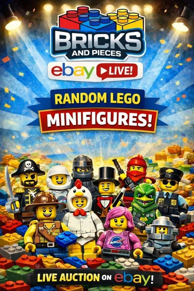 Lego Minifigures at various start prices includes many themes