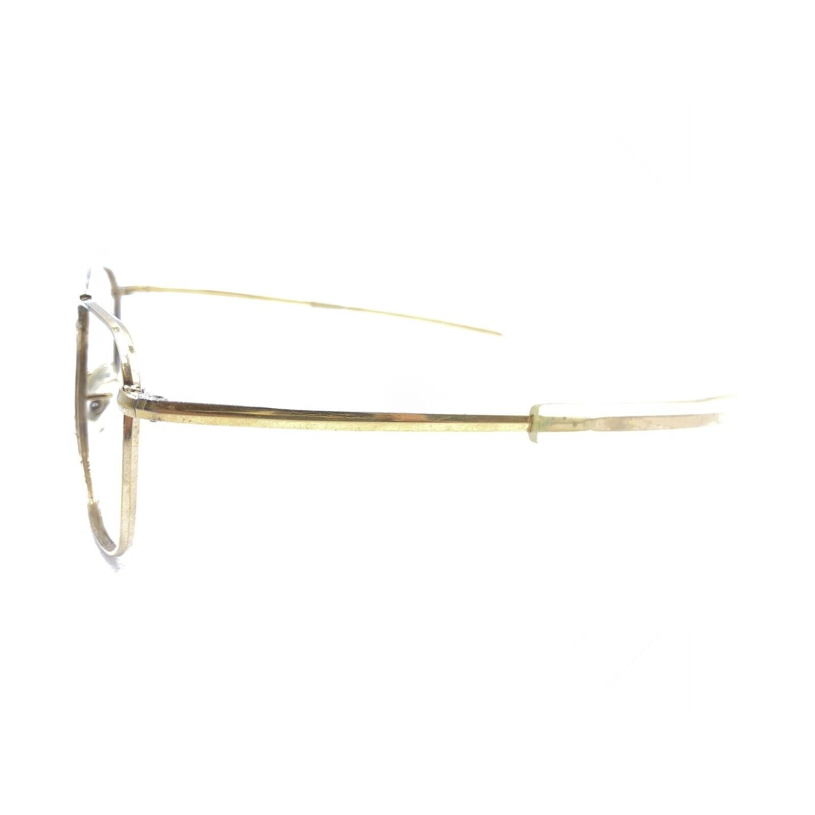 Randolph Engineering Gold Square Aviator Sunglass… - image 7