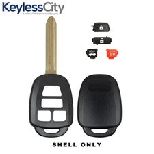 4-Button Remote Head Key SHELL Fits 2012-2014 Toyota Camry - Corolla